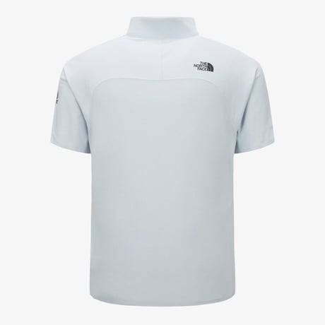 【SUMMIT SERIES】EIGER S/S ZIP TEE LIGHT GRAY NT7KS01B