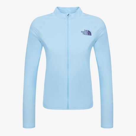 W'S SURF RASHGUARD ZIP UP PASTEL BLUE NJ5JS31C