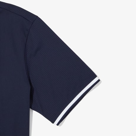 M'S ICE FIELD S/S ZIP UP POLO NAVY NT7PQ07A