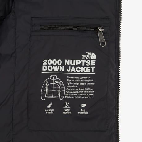 W'S 2000 RETRO NUPTSE JACKET BLACK NJ1DR92A