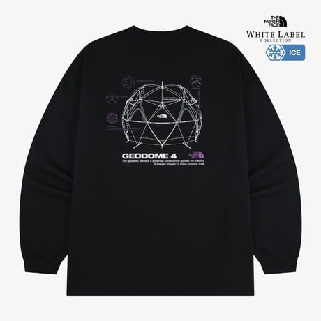 GEODOME L/S R/TEE BLACK NT7TS01J