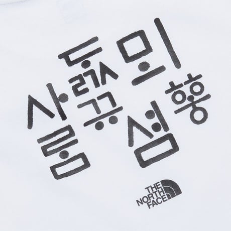 K'S TNF HANGEUL S/S R/TEE 2 OFF WHITE NT7UR29S