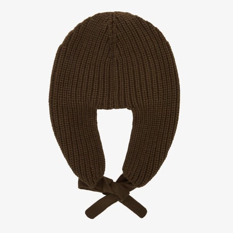 W KNIT EARMUFF BEANIE BROWN NE3BR56B