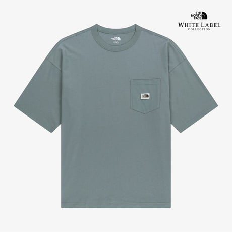 POCKET S/S R/TEE GRAYISH BLUE NT7US01L