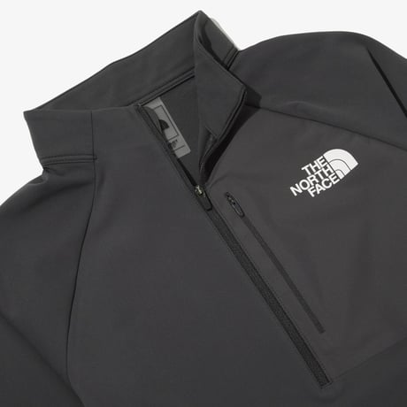 【SUMMIT SERIES】W'S SUMMIT MAKALU L/S ZIP TEE GRAY NT7LQ80B