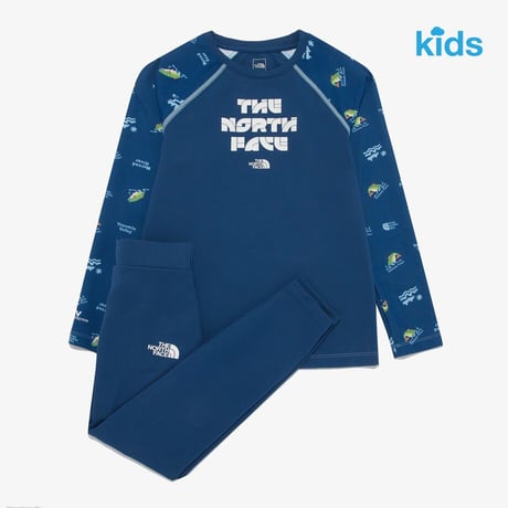 K'S SURFSIDE L/S SET NAVY NT7TR21T