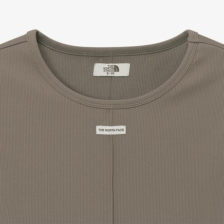 W'S SOFT WAVE S/S R/TEE BEIGE BROWN NT7UR31K