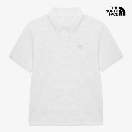 W'S WAFFLE S/S POLO WHITE NT7PS43C