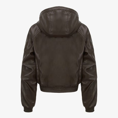 LUNO HOOD ZIP-UP BROWN NM5PR52B