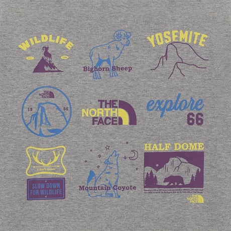 ADVENTURE S/S R/TEE MELANGE GREY NT7UR06L
