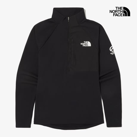 【SUMMIT SERIES】W'S SUMMIT MAKALU L/S ZIP TEE BLACK NT7LQ80A