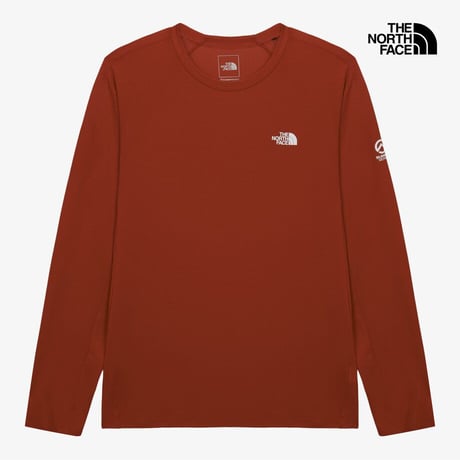 【SUMMIT SERIES】M'S MERAPEAK L/S R/TEE RED NT7TS10D