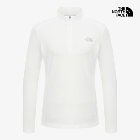 W'S BISTI L/S ZIP TEE WHITE NT7LR32B