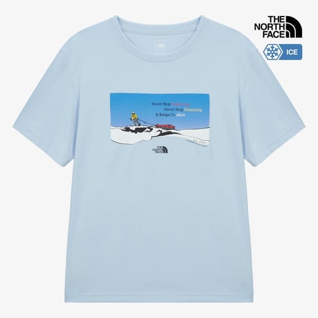 M’S 69DAYS EXPEDITION S/S R/ TEE 2 LIGHT BLUE NT7US63C