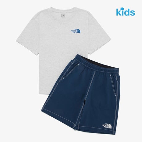 K'S HIKE CREW SET HEATHER GRAY NT7UR26T
