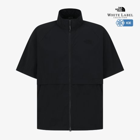 ICEPULSE S/S ZIP UP BLACK NT7KS01J