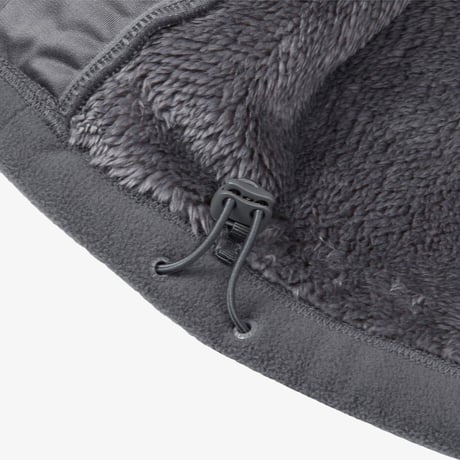 M'S FURRY FLEECE JACKET CHARCOAL NJ4FS52B