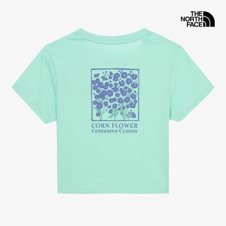 W’S FLORET S/S R/TEE PISTACHIO GREEN NT7UR32E
