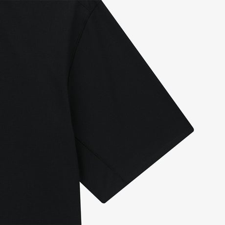 SPORTS WAFFLE S/S R/TEE BLACK NT7UR16J