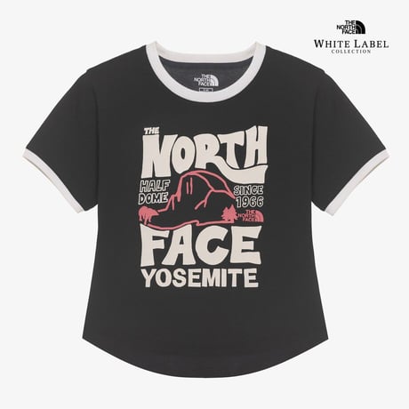 W'S HALF DOME S/S R/TEE BLACK NT7UR32K