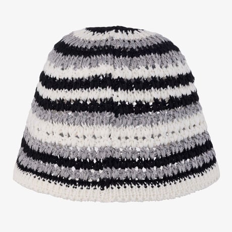 W CROCHET BUCKET HAT BLACK NE3HR03J