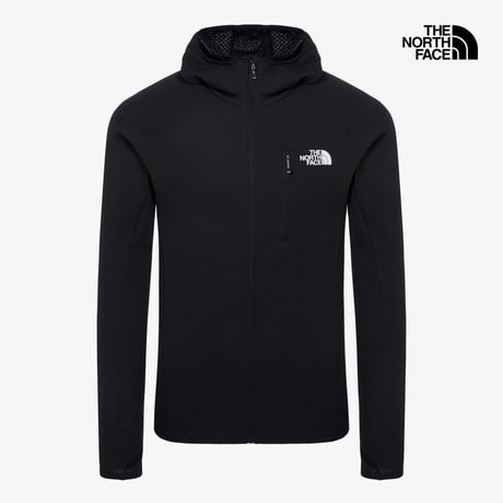 【SUMMIT SERIES】EXPEDITION GRID FLEECE FULL ZIP HOODIE BLACK NJ5JS54A