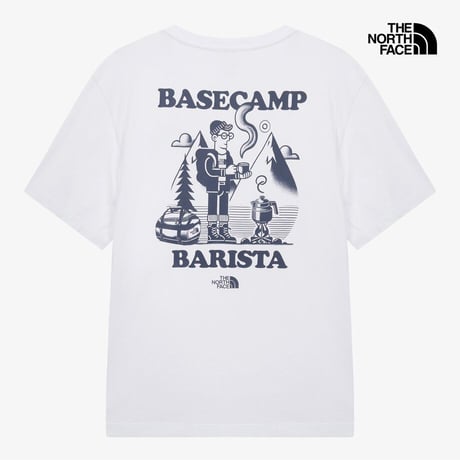U BASECAMP BARISTA RLX SS TEE-GRAPHIC WHITE NT7US97B