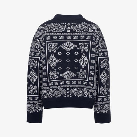 K'S PAISLEY CARDIGAN NAVY NJ5SR53S