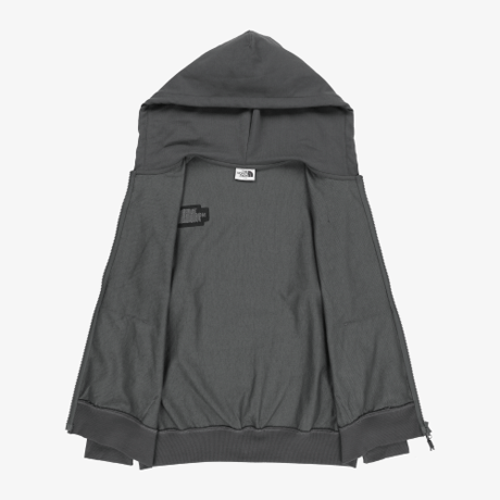 WL HOOD ZIP UP CHARCOAL GREY NJ5JS01L