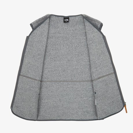 VERMO WOOL FLEECE VEST LIGHT GRAY NV4FR59B