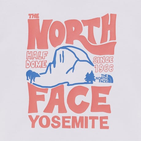 W'S HALF DOME S/S R/TEE WHITE NT7UR32J