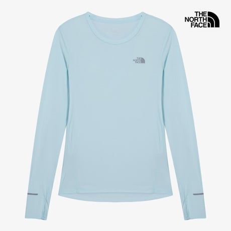W'S AIRGRID L/S R/TEE MINT LEAF NT7TS81B