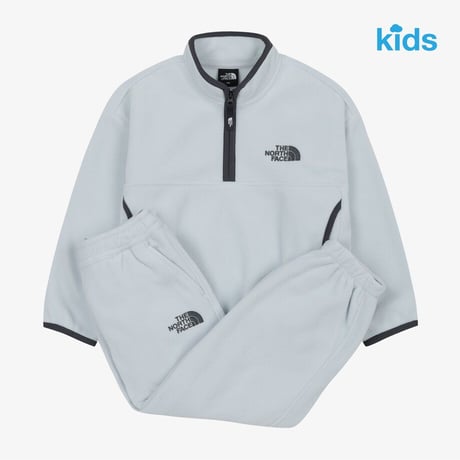 K'S PINECONE EX FLEECE SET ICE GRAY NT7TS58T
