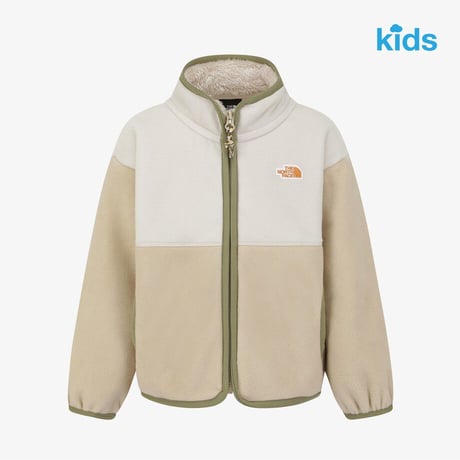 K'S CAMPOUT FLEECE JACKET LIGHT BEIGE NJ4FS51T