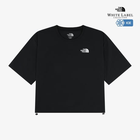 W'S ICEPULSE S/S R/TEE BLACK NT7US32J