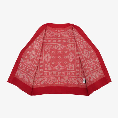 K'S PAISLEY CARDIGAN RED NJ5SR53T