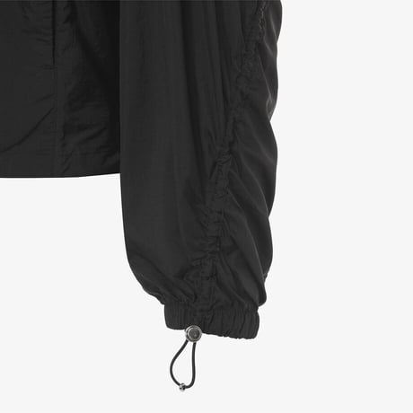 W'S SHIRRING JACKET BLACK NJ3LR33K