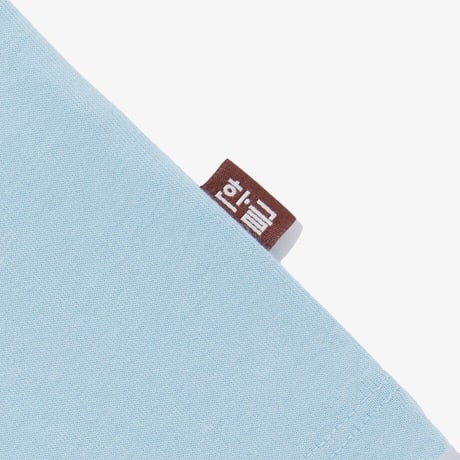 K'S TNF HANGEUL S/S R/TEE 2 SKY BLUE NT7UR29U
