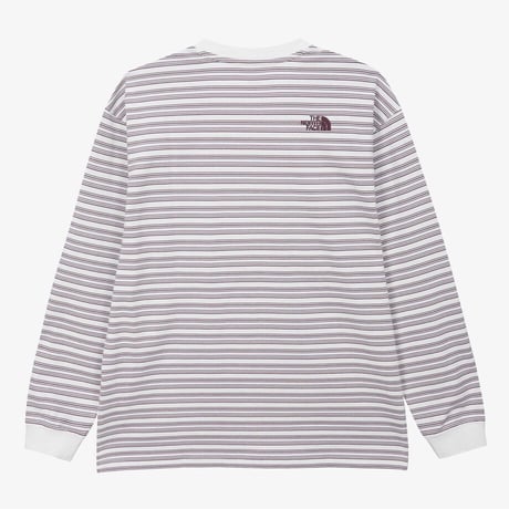 M'S OVERPECK STRIPE L/S R/TEE OFF WHITE NT7TS52C