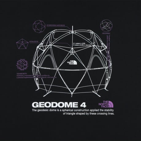GEODOME L/S R/TEE BLACK NT7TS01J