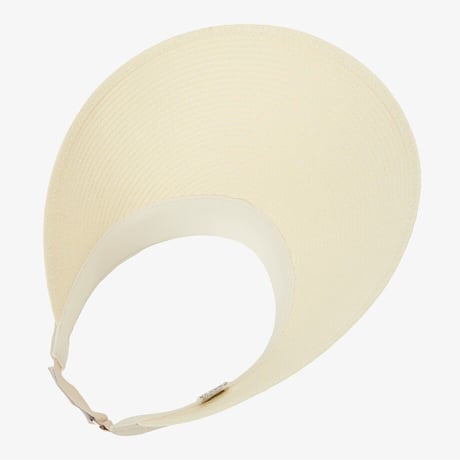 W BIG BRIM WEAVING SUN CAP CREAM NE3CR12B