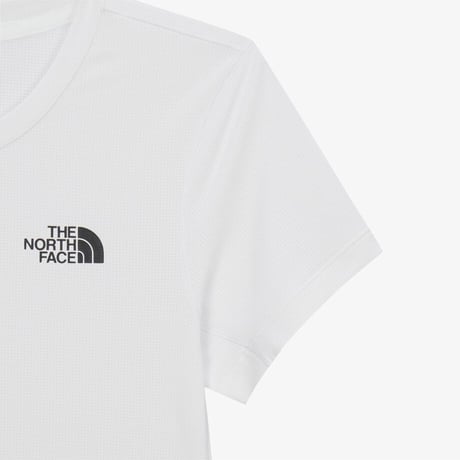 W'S TNF RUN S/S R/TEE WHITE NT7US34D
