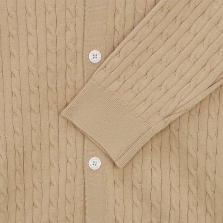 M'S HOLIDAY CARDIGAN LIGHT BEIGE NJ5SR00B