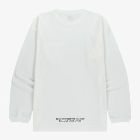 POCKET L/S R/TEE OFF WHITE NT7TR50K