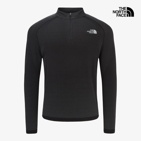 M'S AIRWEAVE L/S ZIP TEE BLACK NT7LR04A