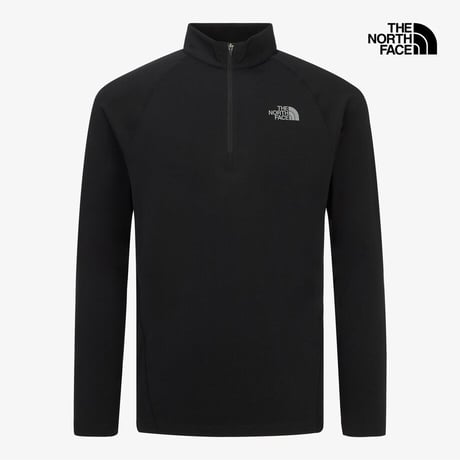 M'S RISCO L/S ZIP TEE BLACK NT7LR54A