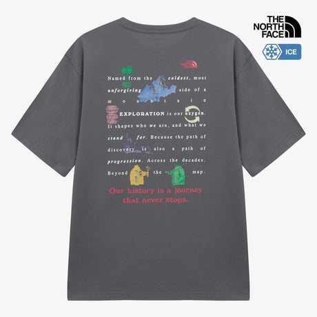 M'S WORDLINE EX S/S R/TEE SMOKE GRAY NT7US68C