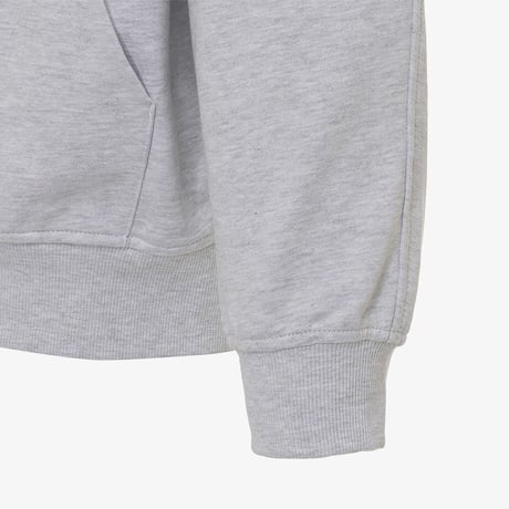 ESSENTIAL HOOD ZIP UP MELANGE GREY NJ5JR02K