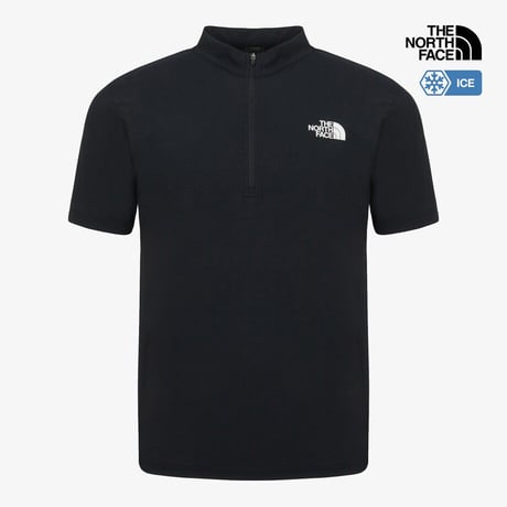 M'S ICE FLEX S/S ZIP TEE BLACK NT7KS00A