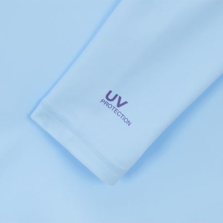 W'S ESSENTIAL L/S RASHGUARD PASTEL BLUE NT7TS31B